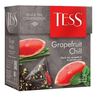 Чай черный TESS Grapefruit Chill