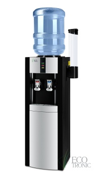 Кулер для воды Ecotronic H1-LCE Black со шкафчиком